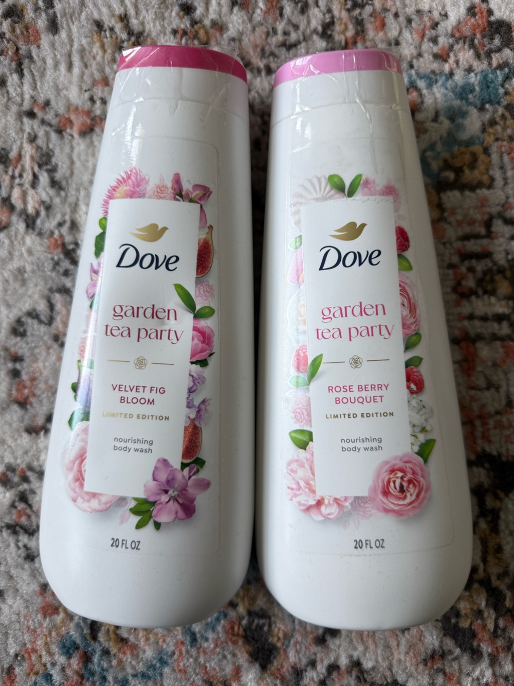 NEW- Dove Garden Tea Party Body Wash Bundle of Two (2)